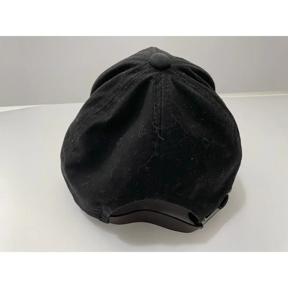 Champion Baseball Cap Hat Men's Black Adjustable with Embroidered Logo